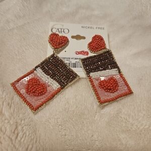 Cato Fashion earrings - Hearts candy